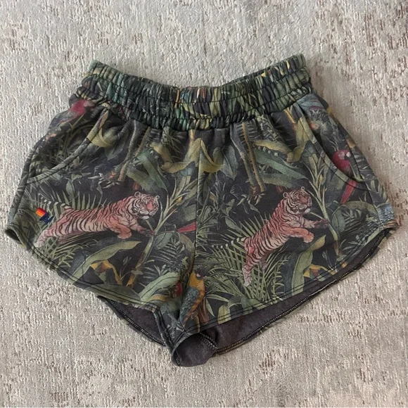 Aviator Nation Jungle Print Athletic Shorts - Picture 1 of 4
